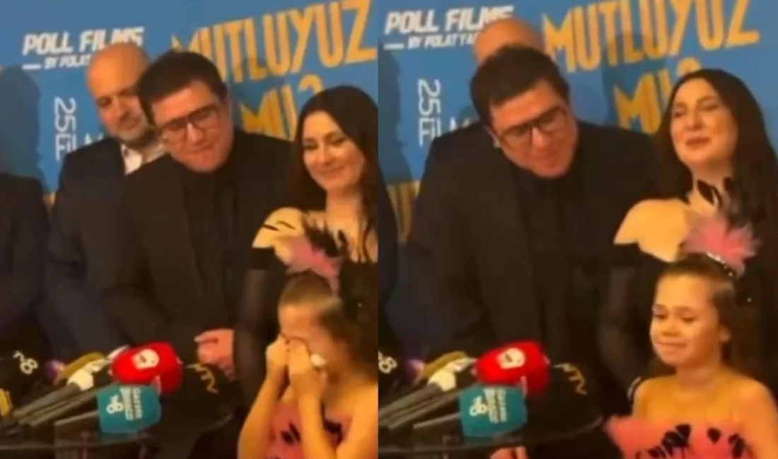  Çocuk oyuncu Damla Çolak, 'Mutluyuz Mu?' filminin galasında kaybettiği