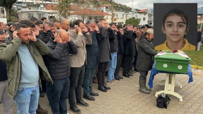 Milas Sakarya Ortaokulu öğrencisi Öykü Şenli, okul bahçesinde fenalaşarak hayatını