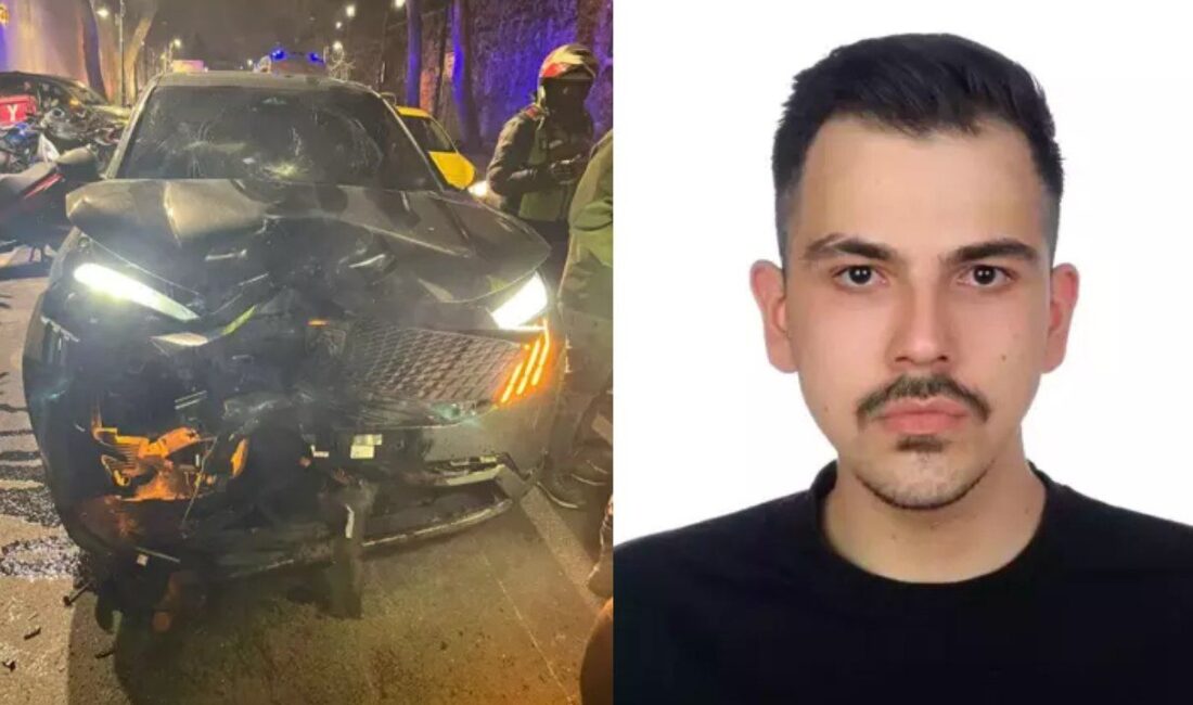Beşiktaş’ta motosikletiyle sollama yapan Berat Salih Baykal, karşı yönden gelen