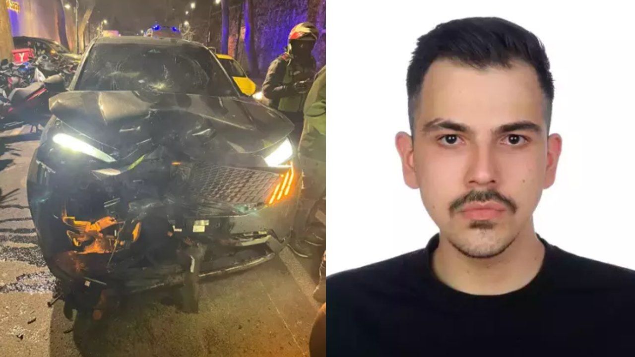 Beşiktaş’ta motosikletiyle sollama yapan Berat Salih Baykal, karşı yönden gelen