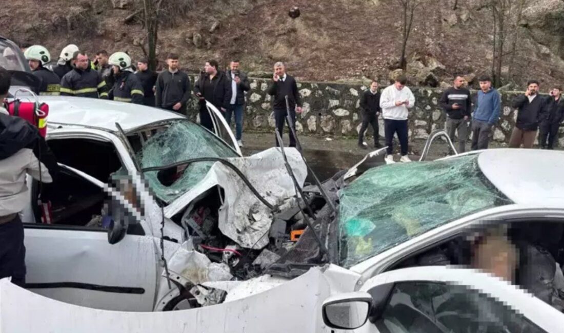Burdur'un Ağlasun ilçesinde, Antalya-Isparta karayolunda meydana gelen kafa kafaya çarpışmada
