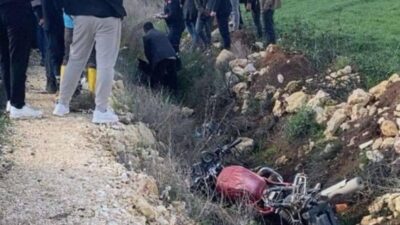Harran Kuruyer Mahallesi'nde akşam saatlerinde meydana gelen feci motosiklet kazasında