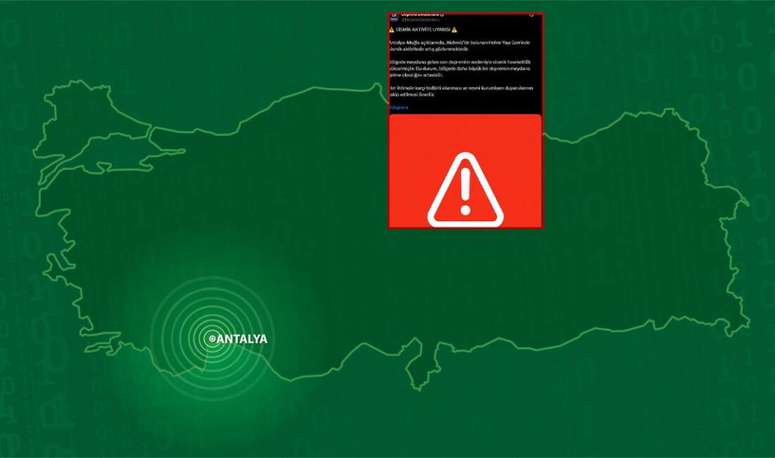 Antalya Kaş’ta bugün peş peşe 13 deprem meydana geldi. En