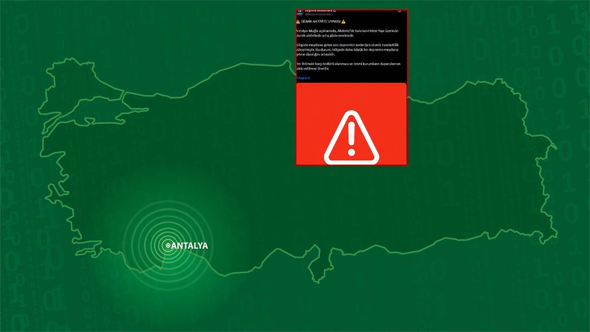 Antalya Kaş’ta bugün peş peşe 13 deprem meydana geldi. En