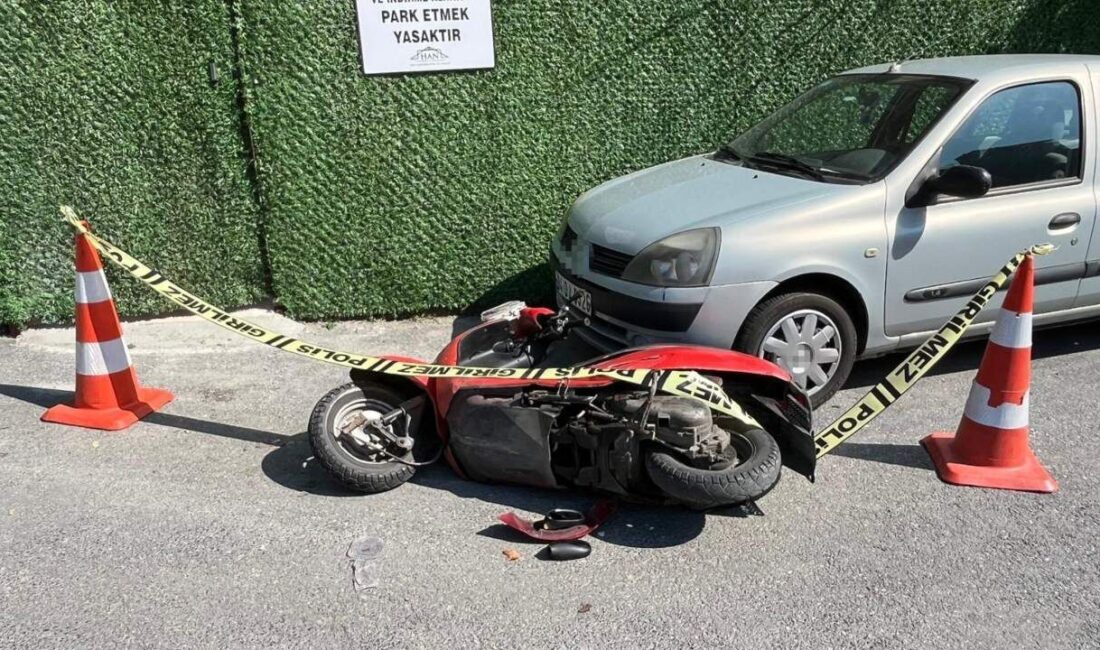 Beykoz’daki feci kaza güvenlik kamerasında! Yokuş aşağı hızla gelen motosiklet