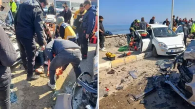 Ayvalık'ta 10 ATU 131 ve 17 ES 184 plakalı araçların