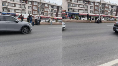 Ankara Polatlı E-90 karayolunda yolun karşısına geçmeye çalışan Serkan Ökten,