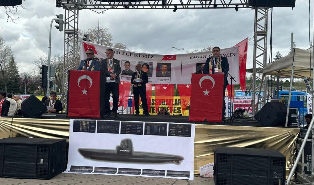 Ankara'da bir araya gelen binlerce emekli astsubay, yıllardır çözülemeyen sorunları