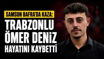 Samsun Bafra'da motosikletiyle seyir halindeyken kaza yapan Araklılı genç Ömer