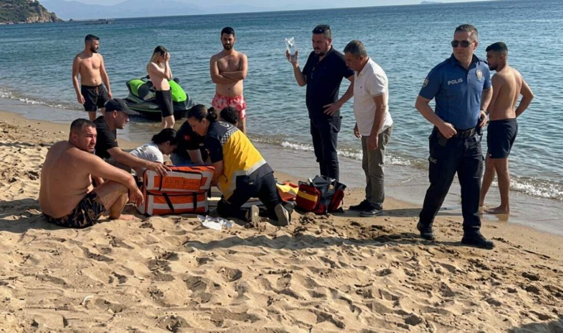 Darıca Yelkenkaya Caddesi'nde denize giren Ali S. (17) ve kardeşi