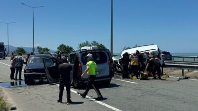 Rize'de meydana gelen zincirleme kazada Mevlüt Hatinoğlu ve Makbule Hatinoğlu