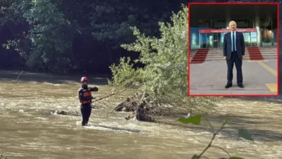 CHP Karabük İl Başkan Yardımcısı Mustafa Erten, Filyos Çayı'nda akıntıya
