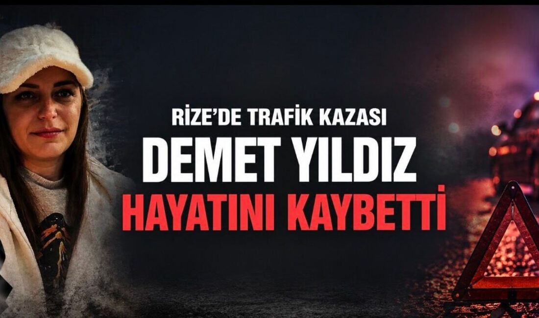 Rize'de 33 yaşındaki Demet Yıldız, sahil yolunda kamyonetin çarpması sonucu