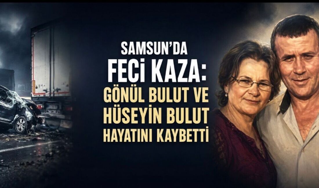 Samsun-Sinop karayolu Yakıntaş mevkiinde meydana gelen feci kazada, tırın dorsesine