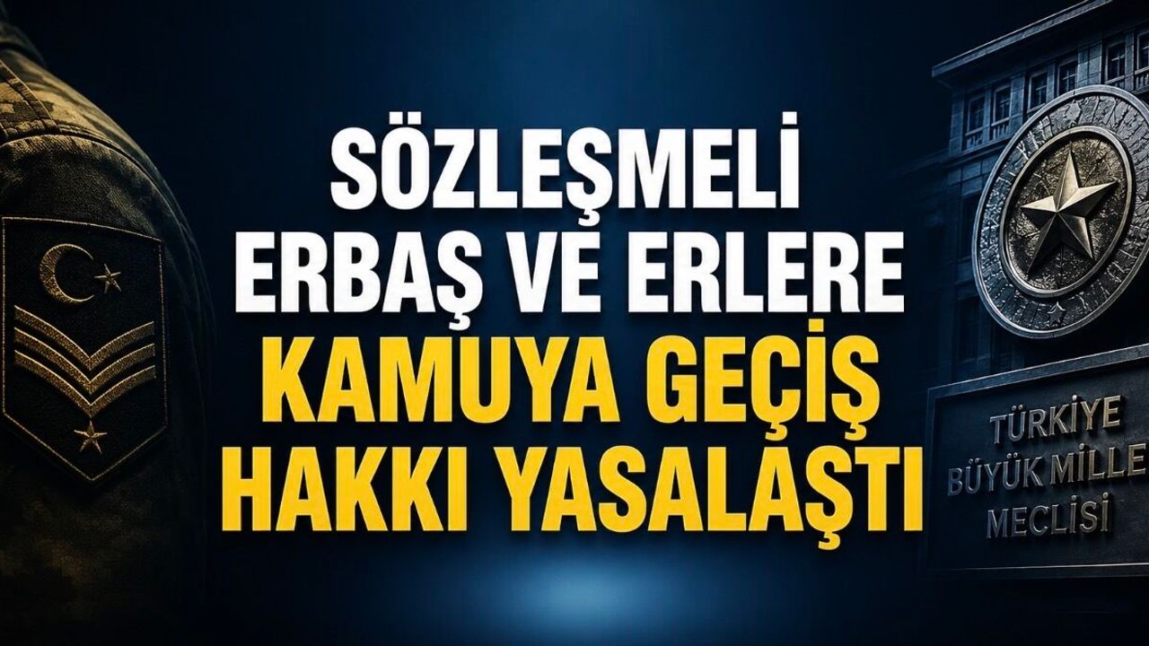 Uzman Erbaş Kanunu yasalaştı! En az 7 yıl hizmet veren
