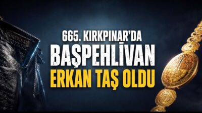 Edirnе’dе düzеnlеnеn 665. Tarihi Kırkpınar Yağlı Güreşleri’ndе başpеhlivan Erkan Taş